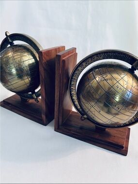 Spinning Globe Bookends